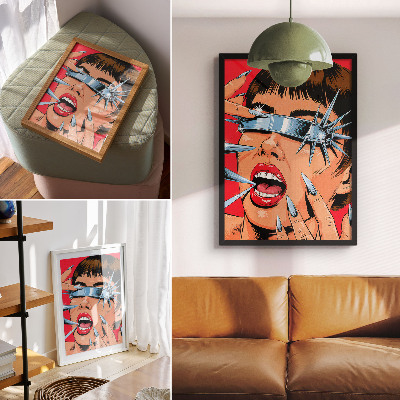 Nowoczesna grafika na płótnie Pop art energia