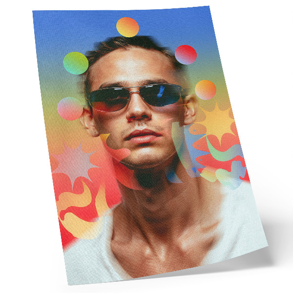 Plakat ścienny Kolorowy portret