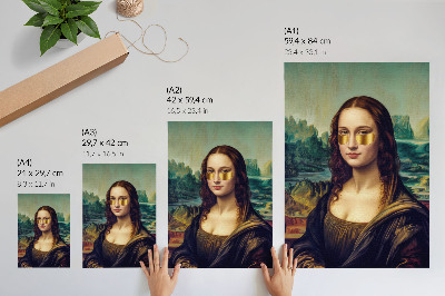 Plakat ścienny Współczesna Mona Lisa