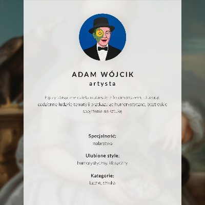 Plakat ścienny Współczesna Mona Lisa