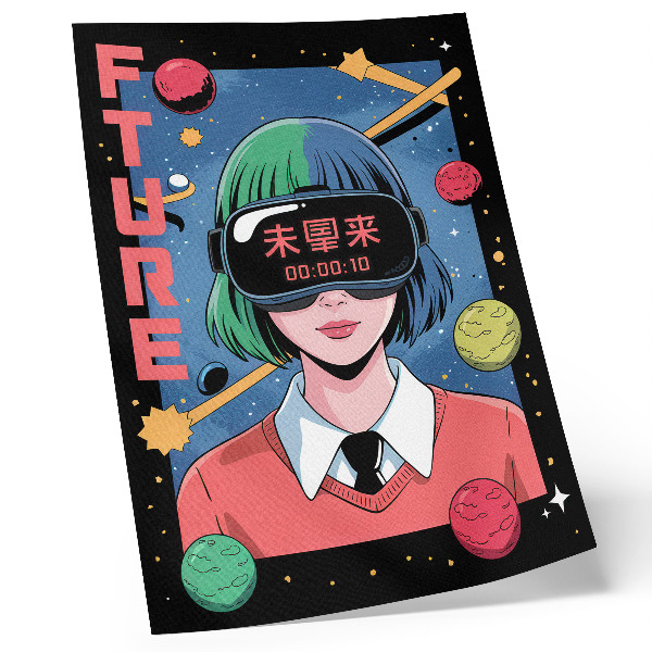 Nowoczesna grafika na płótnie Future anime