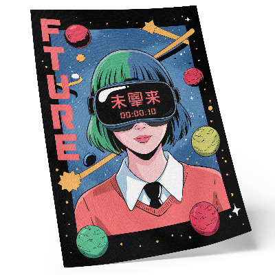 Nowoczesna grafika na płótnie Future anime