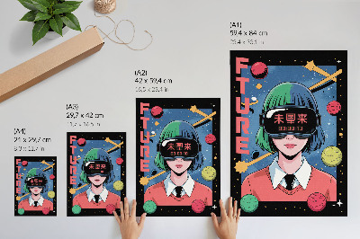 Nowoczesna grafika na płótnie Future anime