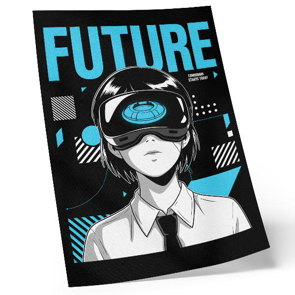 Plakat na płótnie Futurystyczna grafika