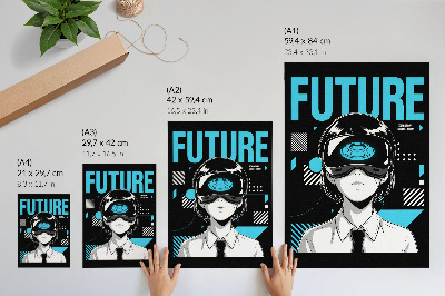 Plakat na płótnie Futurystyczna grafika