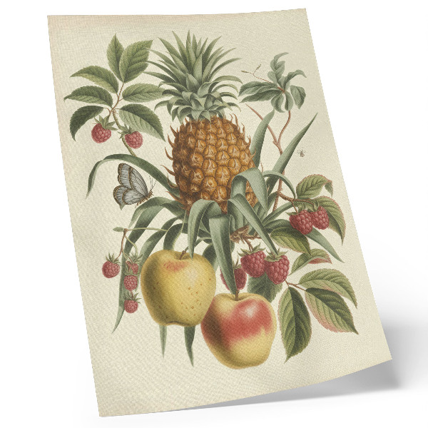 Plakat ścienny Klasyczny styl owoce liście natura harmonia