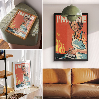 Nowoczesna grafika na płótnie Styl pop art kolorowe akcenty dynamiczna kompozycja