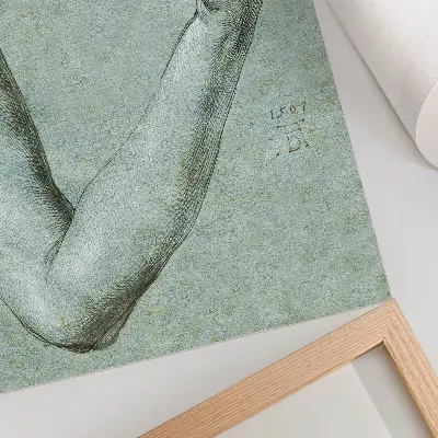 Ramię Ewy (1507) autorstwa Albrechta Dürera plakat z teksturą płótna
