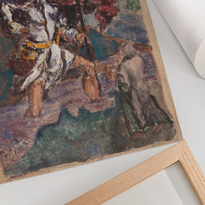 Plakat ścienny Studium według Dürera: Święty Krzysztof II autorstwa Albrechta Dürera