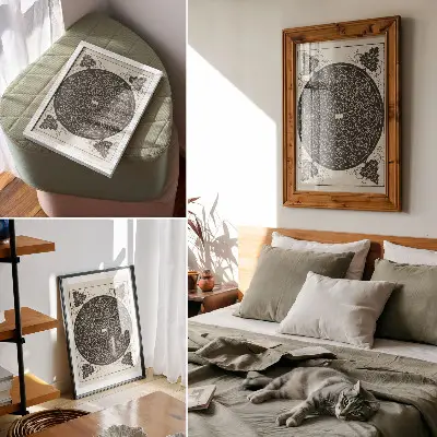 Plakat na płótnie Piąty węzeł z białą tarczą z sześcioma punktami w środku autorstwa Albrechta Dürera z ok. 1506 r.