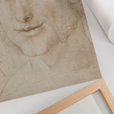 Nowoczesna grafika na płótnie Głowa młodzieńca (1503) autorstwa Albrechta Dürera