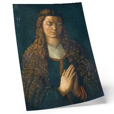 Plakat ścienny Portret młodej kobiety z rozpuszczonymi włosami, 1497, autorstwa Albrechta Dürera