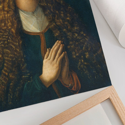 Plakat ścienny Portret młodej kobiety z rozpuszczonymi włosami, 1497, autorstwa Albrechta Dürera
