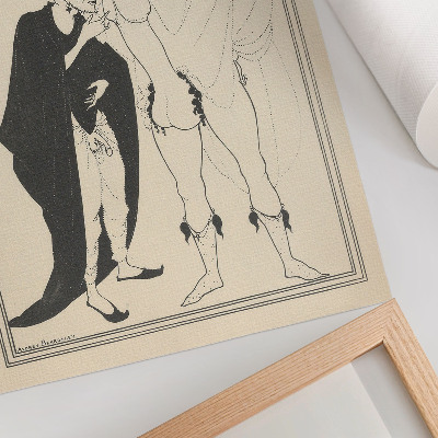 Nowoczesna grafika na płótnie Egzamin Herolda na podstawie Lizystraty Arystofanesa, Aubrey Beardsley