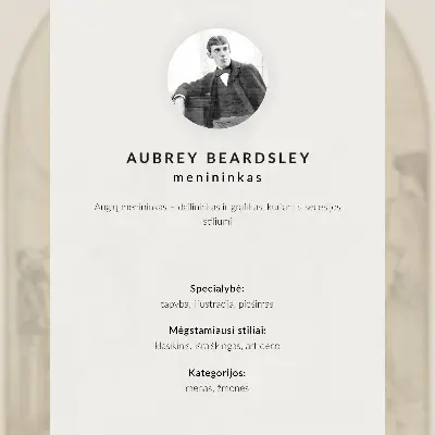 Litania do Marii Magdaleny autorstwa Aubreya Vincenta Beardsleya plakat z teksturą płótna