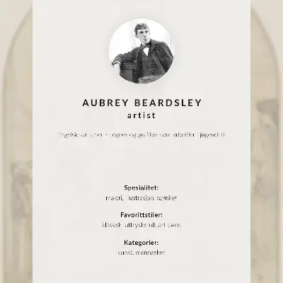 Plakat na płótnie z grafiką autorstwa Aubrey Vincent Beardsley