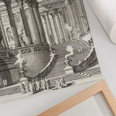 Plakat na płótnie przedstawiający dzieło Starożytna świątynia autorstwa Giovanniego Battisty Piranesiego