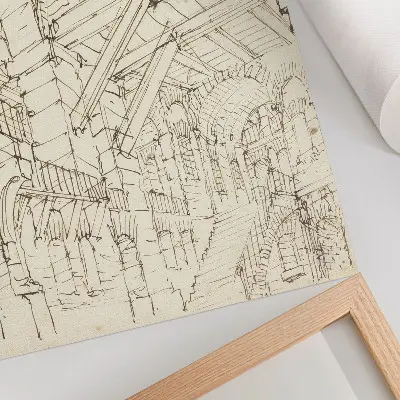 Studia architektoniczne Giovanniego Battisty Piranesiego nowoczesna grafika na płótnie