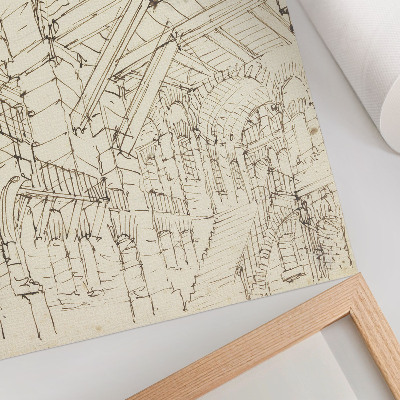 Nowoczesna grafika na płótnie Studia architektoniczne, null autorstwa Giovanniego Battisty Piranesiego