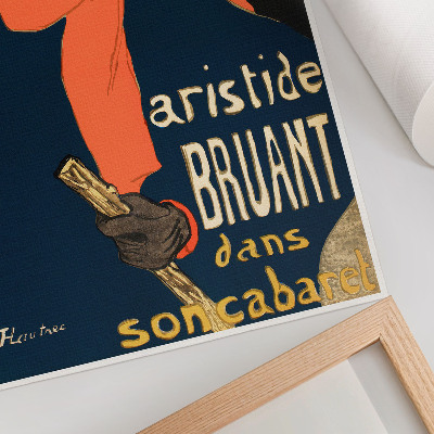 Plakat na płótnie Ambasadorzy Aristide Bruant dans son cabaret 1892 wydruk w wysokiej rozdzielczości autorstwa Henri de Toulouse-Lautreca