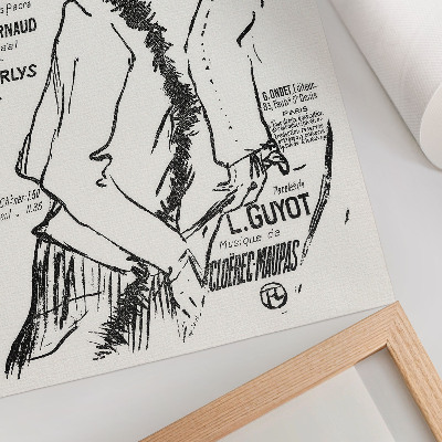 Nowoczesna grafika na płótnie Biedny uliczny wędrowiec! (1893) rycina Henriego de Toulouse-Lautreca