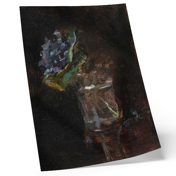 Plakat na płótnie Henri de Toulouse–Lautrec, Bukiet fiołków w wazonie (1882), martwa natura