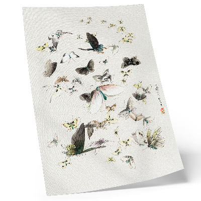 Nowoczesna grafika na płótnie Motyle i ćmy Hokusaia (1830-1850)