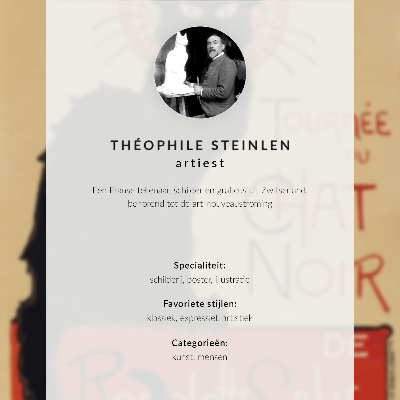 Plakat z teksturą płótna Plakat do filmu Sen (1891) autorstwa Théophile’a Alexandre’a Steinlena