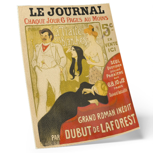 Plakat ścienny La Traite des Blanches autorstwa Théophile-Alexandre Pierre Steinlen