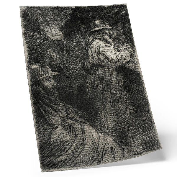 Plakat ścienny W koszarach – Théophile Alexandre Steinlen