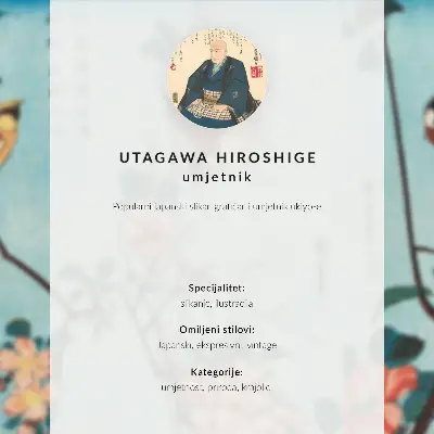 Japonka (1844-1846), drzeworyt vintage autorstwa Utagawy Hiroshige nowoczesna grafika na płótnie
