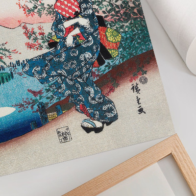 Nowoczesna grafika na płótnie Japonka