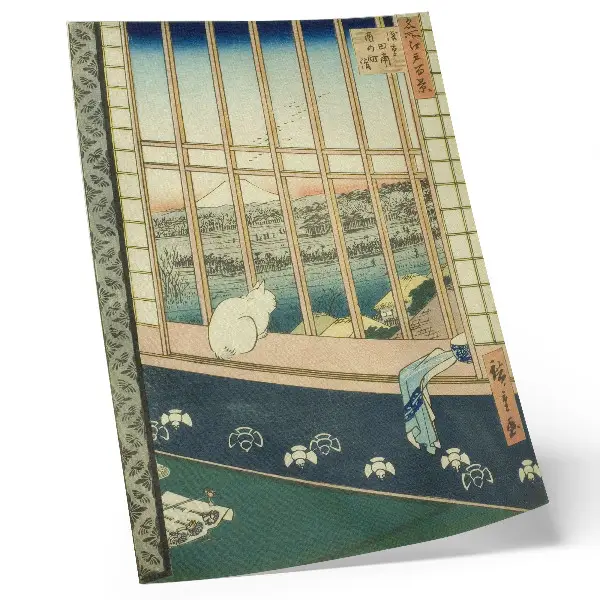 Pola ryżowe Asakusa i Festiwal Torinomachi z serii Sto słynnych widoków Edo autorstwa Hiroshige nowoczesna grafika na płótnie