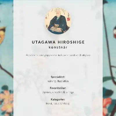 Zimorodek i monochoria – Utagawa Hiroshige plakat z teksturą płótna