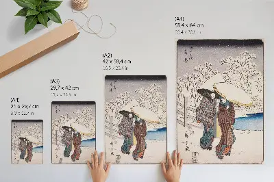 Plakat na płótnie Fujisawa autorstwa Utagawy Hiroshige plakat na płótnie z dziełem Fujisawa autorstwa Utagawy Hiroshige
