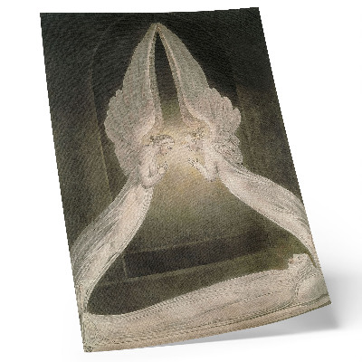 Plakat ścienny Chrystus w grobie, strzeżony przez aniołów (1805), akwarela Williama Blake'a