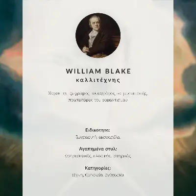 Plakat ścienny akwarela Chrystus w grobie, strzeżony przez aniołów autorstwa Williama Blake'a z 1805 roku