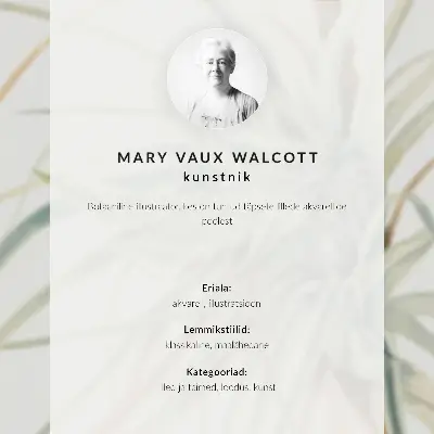 Plakat na płótnie z grafiką Dziki ananas (Tillandsia fasciculata) autorstwa Mary Vaux Walcott z 1921 roku