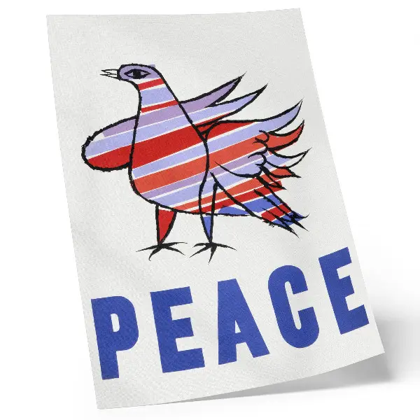 Plakat McCarthy Peace (1968) autorstwa Bena Shahna wersja na płótnie