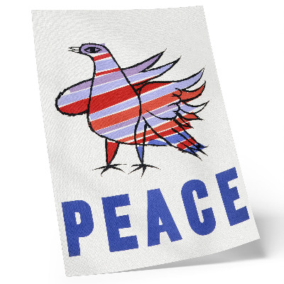 Plakat na płótnie Plakat McCarthy Peace (1968) z ptakiem autorstwa Bena Shahna