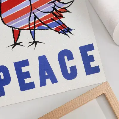 Plakat McCarthy Peace (1968) autorstwa Bena Shahna wersja na płótnie