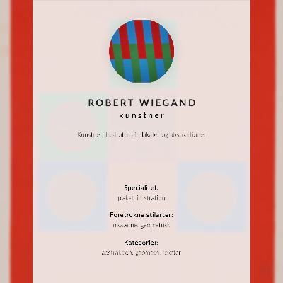 Plakat na płótnie Plakat wystawy Roberta Wieganda (1965)