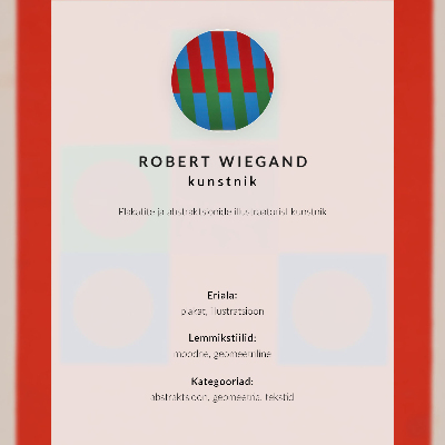 Plakat na płótnie Plakat wystawy Roberta Wieganda (1965)