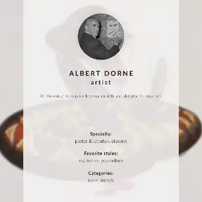 Plakat ścienny z wężem Alberta Dorne'a wersja z 1944 roku