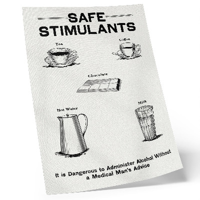 Plakat ścienny Bezpieczne stymulanty, autorstwa Dominion Scientific Abperance Committee