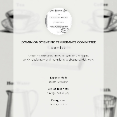Plakat ścienny Bezpieczne stymulanty, autorstwa Dominion Scientific Abperance Committee