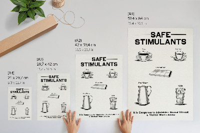 Plakat ścienny Bezpieczne stymulanty, autorstwa Dominion Scientific Abperance Committee