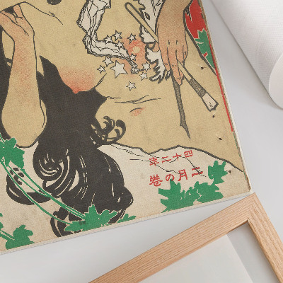 Plakat na płótnie Luty 1909 (1909) autorstwa Kaburaki Kiyokata
