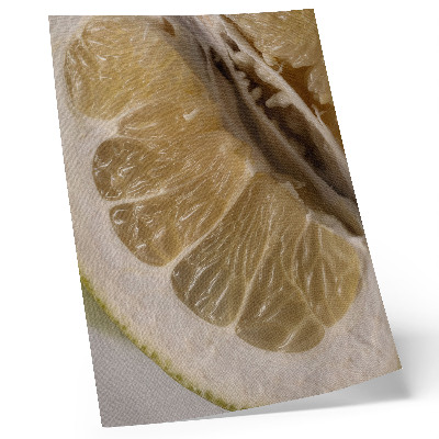 Plakat z teksturą płótna Plaster cytrusa z soczystymi segmentami