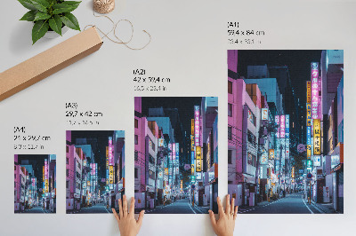 Plakat ścienny Uliczka w Japonii